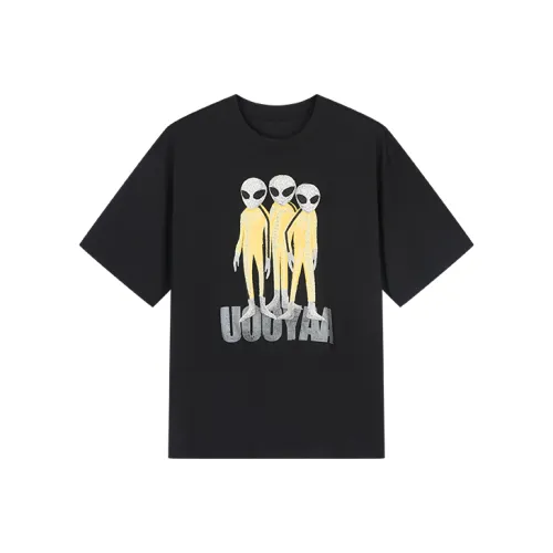 UOOYAA FW22 Elbow Length Sleeved T Shirt Women's Black