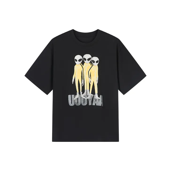 UOOYAA FW22 Elbow Length Sleeved T Shirt Women's Black-0