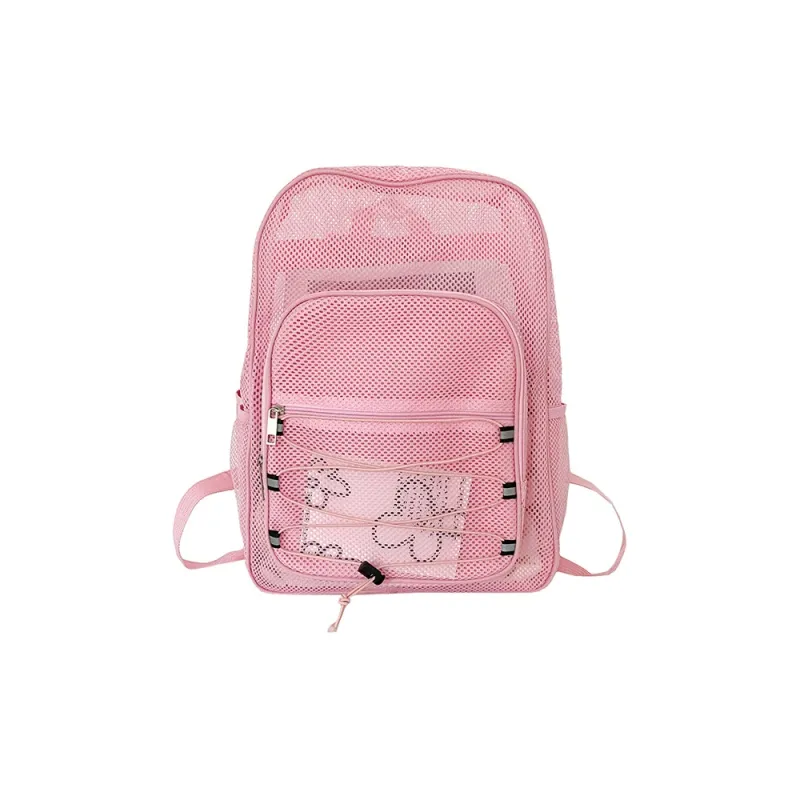 G FAVOR Mesh Fabric Backpack Regular Unisex Multicolor-6