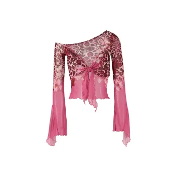 JYOSEI Crop Top Women's Rose Red