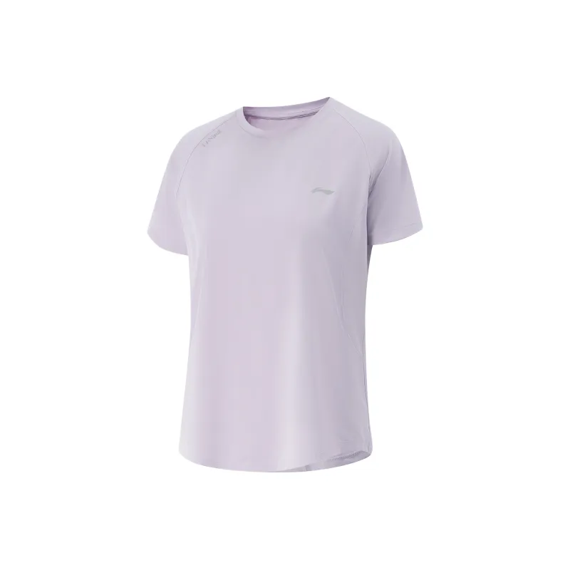 LiNing Fitness Series T Shirt Women's Sea Salt Purple-0
