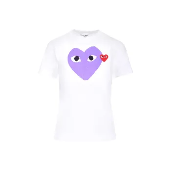 CDG Play Heart Tee 'Purple'