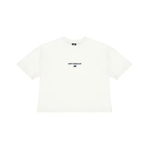 New Balance SS22 Drop Shoulder Sleeve T Shirt Women's White