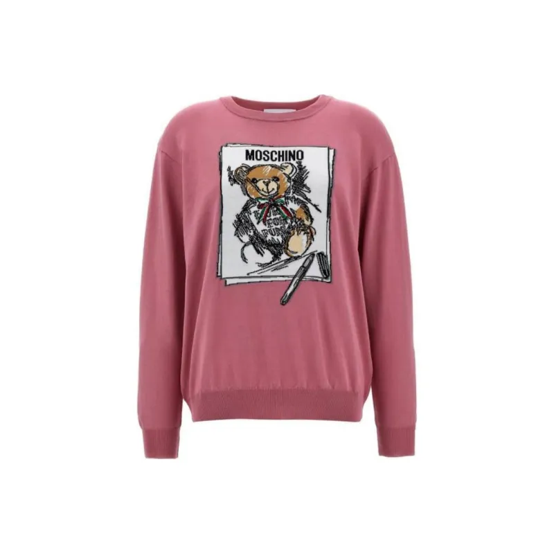 MOSCHINO Teddy Intarsia Knit Sweater-0