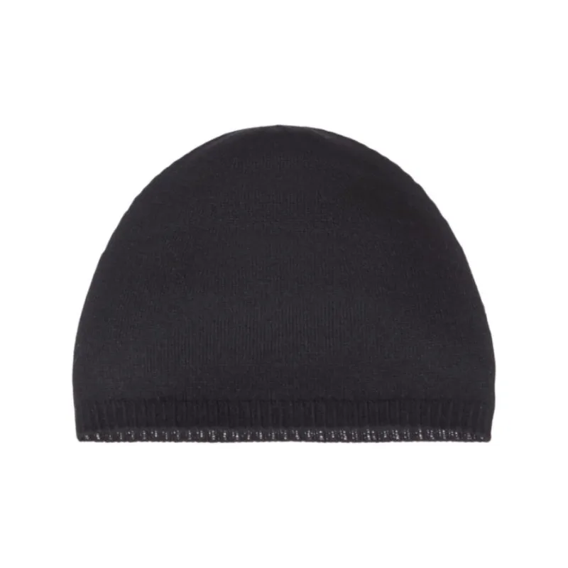 SAINT LAURENT Logo Patch Beanie-1