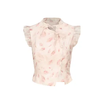 CHIWAWAMEME Crop Top Women's Pink