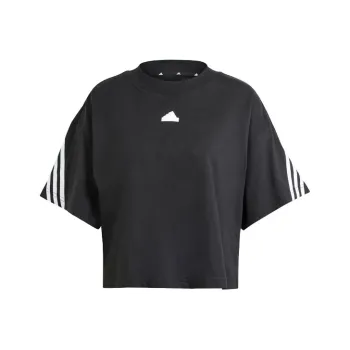 Adidas Drop Shoulder Sleeve T Shirt Women's Black