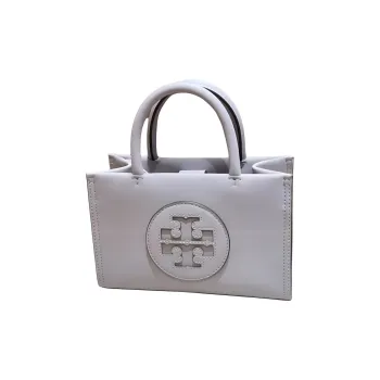 TORY BURCH Ella Bio Synthetic Leather Tote Bag, Shopping Bag, Shoulder Bag, Crossbody Bag, Handbag Mini Women's Purple