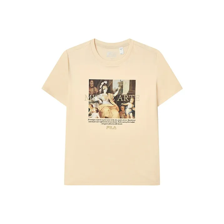 FILA Regular T Shirt Women's Thistle Yellow-0