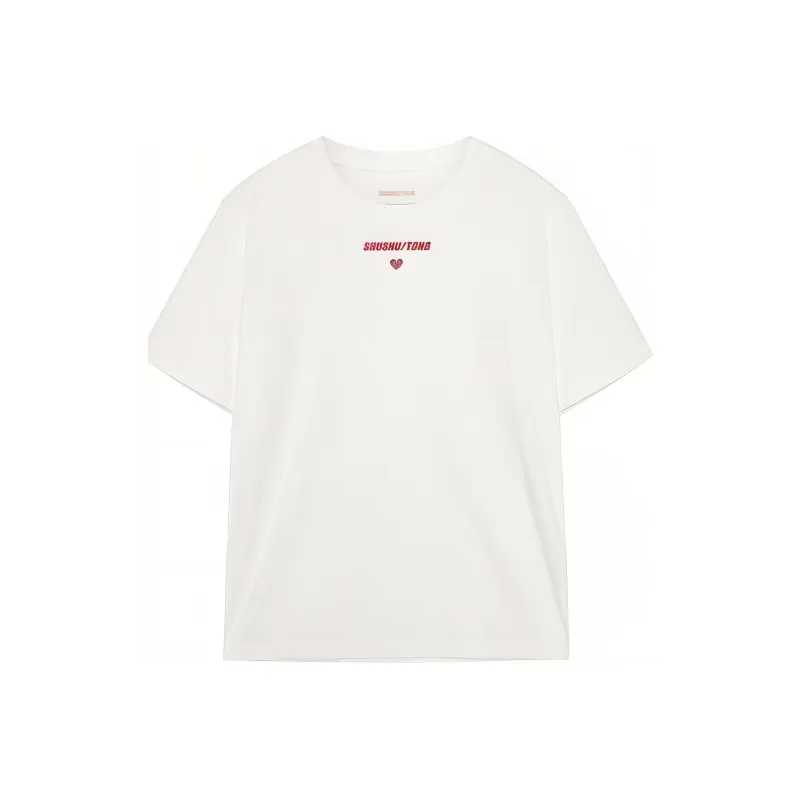 SHUSHUTONG T Shirt Women's White-0