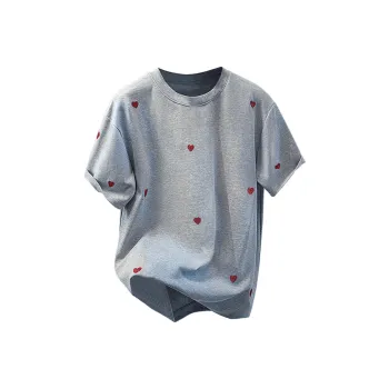 Cypress House Drop Shoulder Sleeve T Shirt Women's Light Gray
