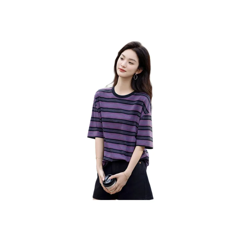 【dme】 T Shirt Women's Dark Purple-0
