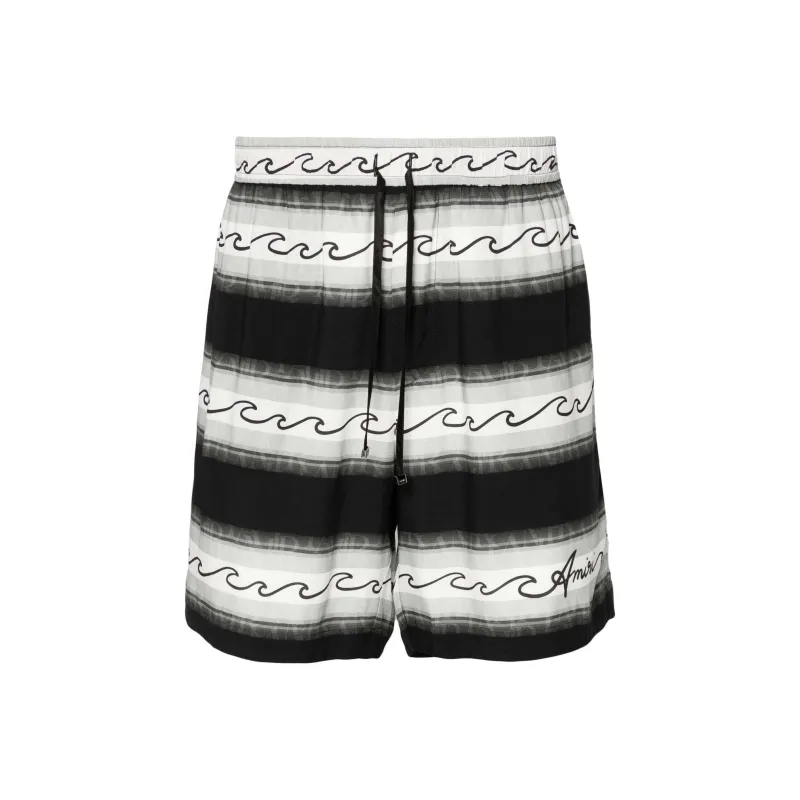 AMIRI Wave Baja Stripe Short-0