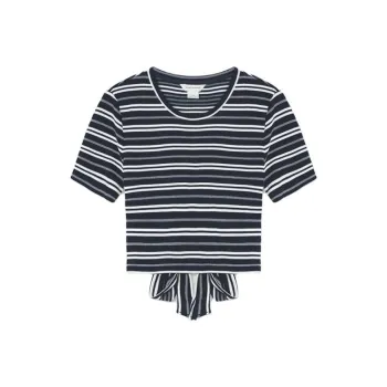 CLUB MONACO Regular T-Shirt Women's Marine Blue