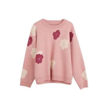 Olrain Loose Fit Sweater Women's Pink
