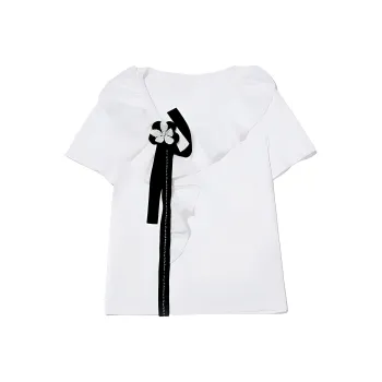 LOFT SHINE FW22 Straight T Shirt Women's White