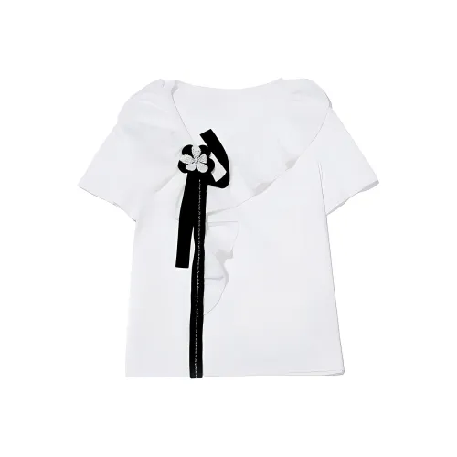 LOFT SHINE FW22 Straight T Shirt Women's White