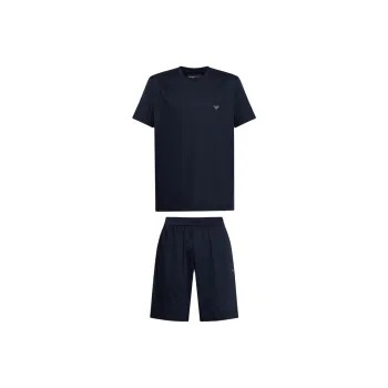 EMPORIO ARMANI Deluxe Jersey Pyjamas With Bermuda Shorts