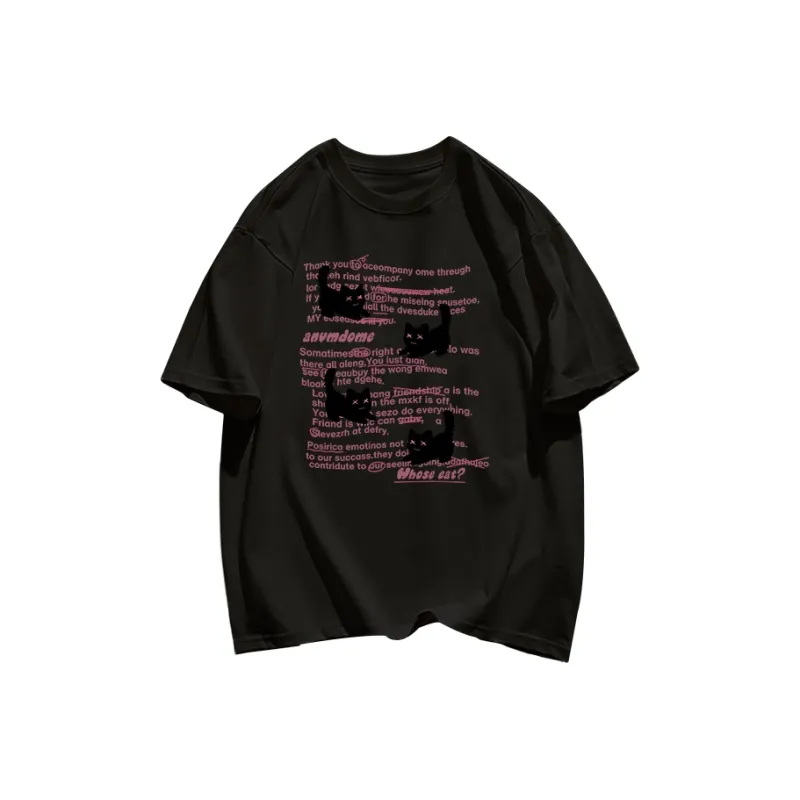 Cotton Shopping Regular T Shirt Women's-10