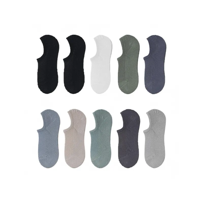 H YXIANG No Show Socks Men's 5 Pack-12