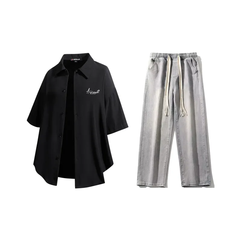 Airwalk Shirt Matching Set Unisex-41
