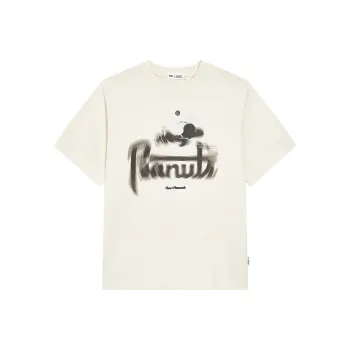 FUN X Snoopy T Shirt Women's White Tea Brown