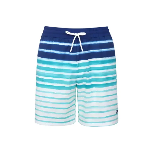 FILA Lightweight Stretch Striped Shorts Casual Shorts Men's Blue