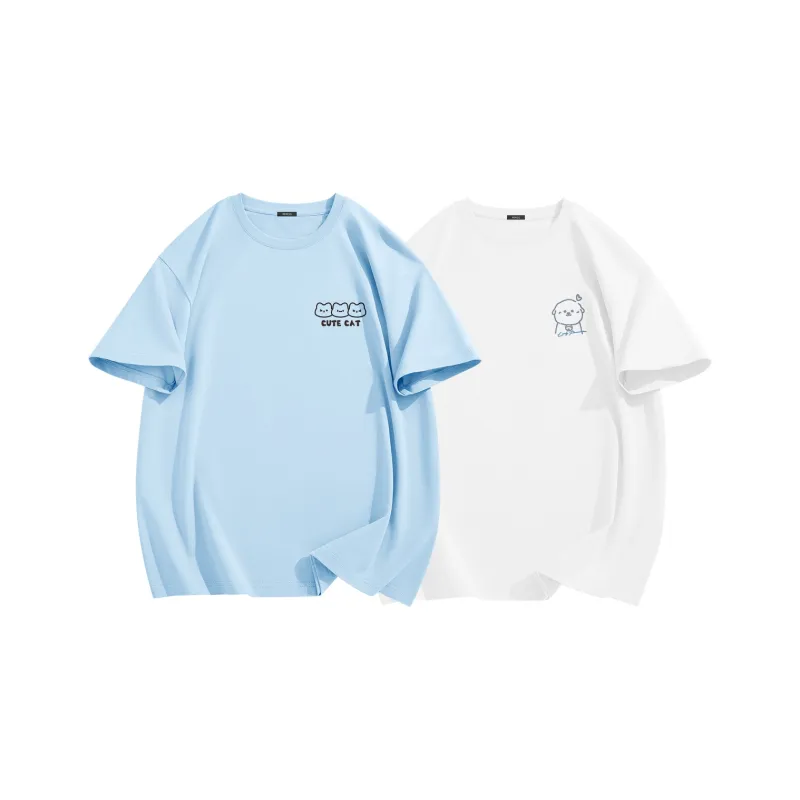 MINISO T Shirt Women's 2 Pack Summer-6