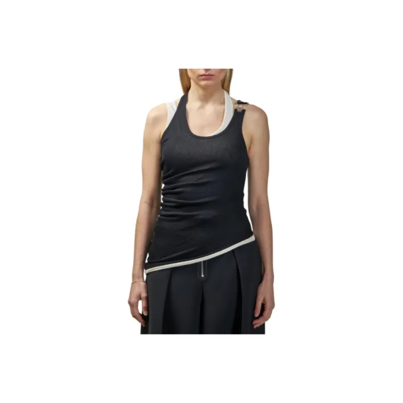 Jean Paul Gaultier Layered Cotton Tank Top-0