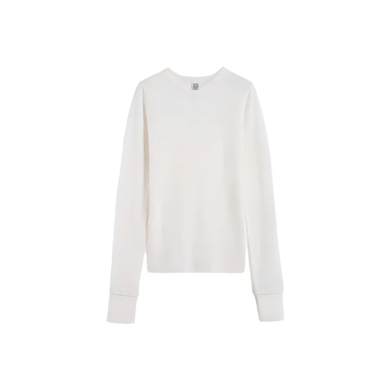 TOTEME Two Tone V-Neck Knit-0