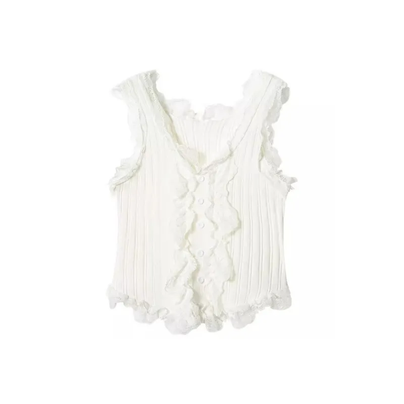 Tank Top Women's Pure White Color-0