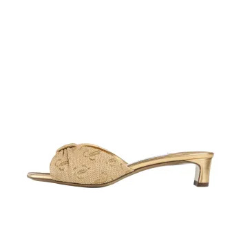 Jimmy Choo Slide Slippers 3.5cm Women's Gold