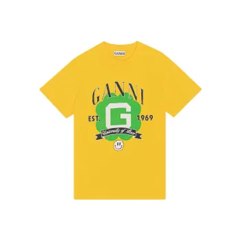 GANNI University Of Love Series T Shirts Women's Lemon