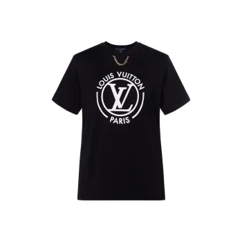 LOUIS VUITTON Flocked Lv T Shirt