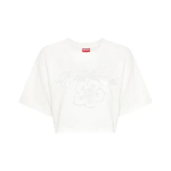 KENZO Embellished Cropped T-Shirt