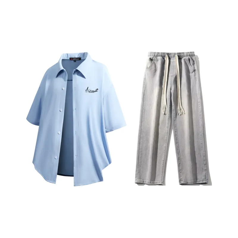 Airwalk Shirt Matching Set Unisex-51