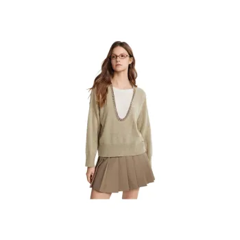 ELLE Sweaters Women's Khaki