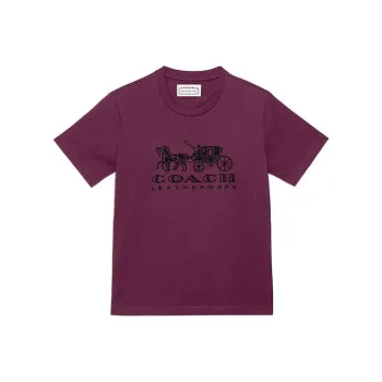 COACH T Shirt Women's Deep Berry