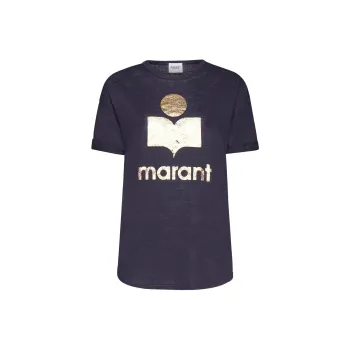 ISABEL MARANT ETOILE Koldi Logo-print Linen T-shirt