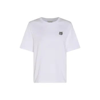 Maison Kitsune Fox Head Patch Crewneck T Shirt