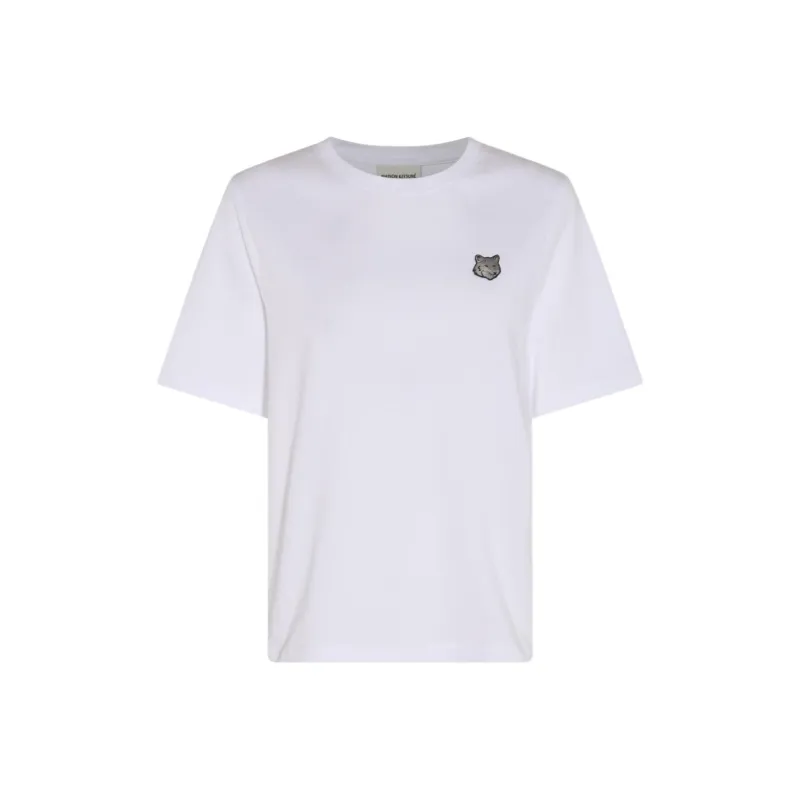 Maison Kitsune Fox Head Patch Crewneck T Shirt-0