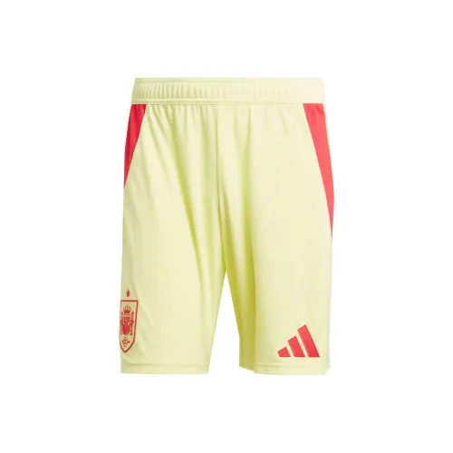 Adidas Spain 24 Away Shorts Soccer Bottoms Fan Edition Spain Away Men's Yellow