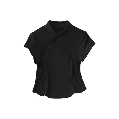 TOUCH Set in Sleeve T Shirt Women's Black