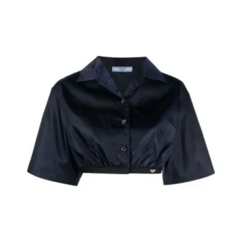 PRADA Crop Tops Women's Black