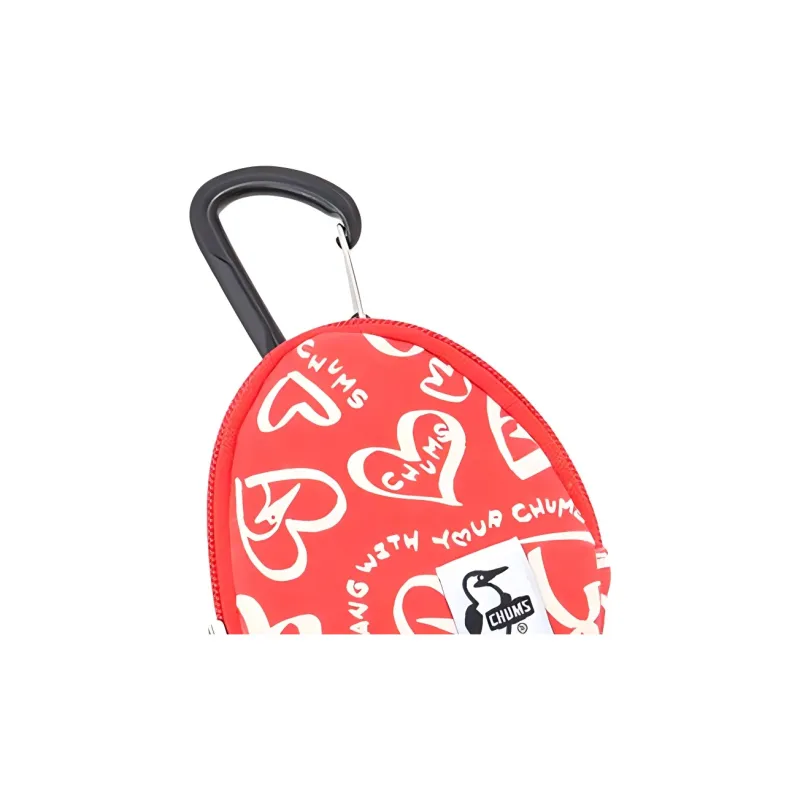 CHUMS Cotton Coin Purse Unisex Heart Shaped Pattern-2