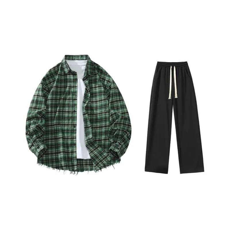 LIVINGTOWN Shirt Matching Set Unisex-5