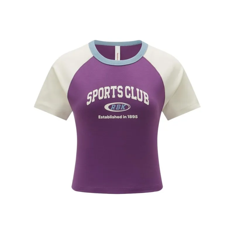 Reebok T Shirt Women's Purple/White-0