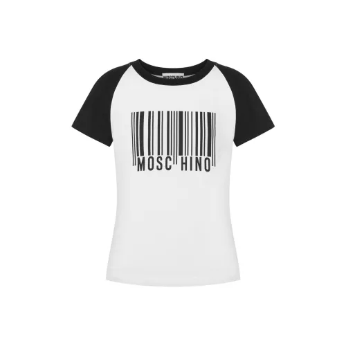 MOSCHINO Barcode print Cotton T shirt