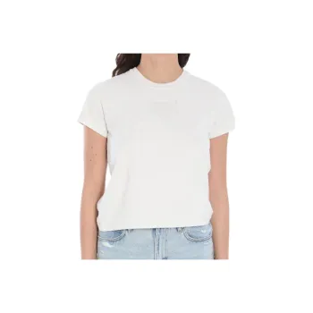 Alexander Wang Logo Printed Cropped T Shirt