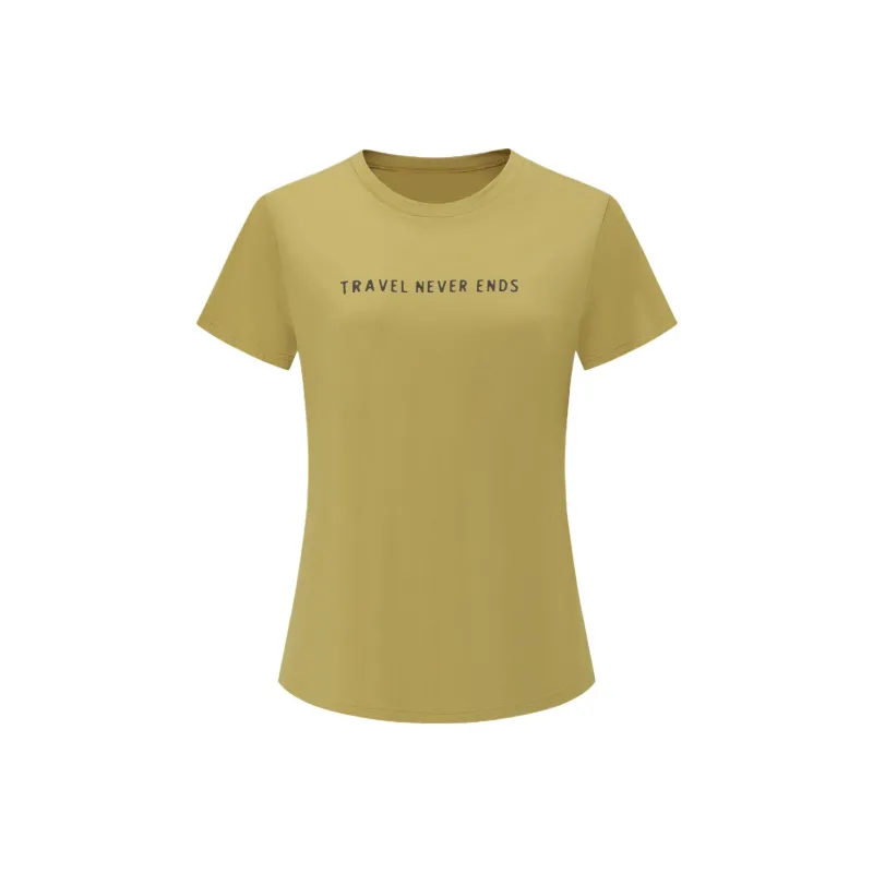 DECATHLON Regular T Shirt Women's Yellow-0